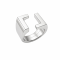 KU Signet Ring - 925 sterling silver
